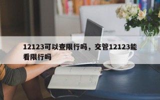 12123可以查限行吗，交管12123能看限行吗