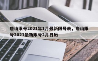 唐山限号2021年1月最新限号表，唐山限号2021最新限号2月日历