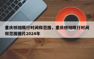 重庆桥隧限行时间和范围，重庆桥隧限行时间和范围图片2024年